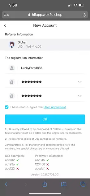 Winbox register step 3