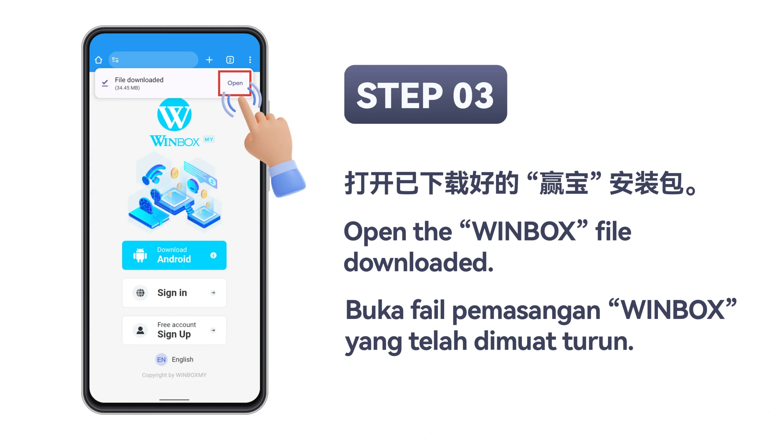 Android Installation — Method 1 — Step 3